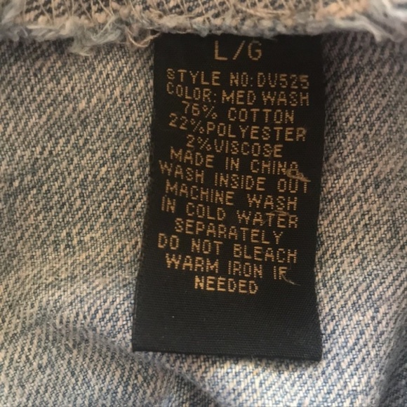 💋4/20 Denim and lace jean vest 1990’s style - Picture 6 of 7